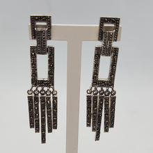 Load image into Gallery viewer, Sterling Silver Marcasite Earrings
