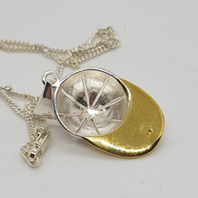 Load image into Gallery viewer, Sterling Silver and Gold Plated Jockeys Cap Pendant
