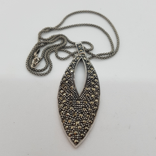 Load image into Gallery viewer, Sterling Silver Marcasite Pendant
