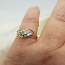 Load image into Gallery viewer, 9ct Gold and Diamond Cluster Ring
