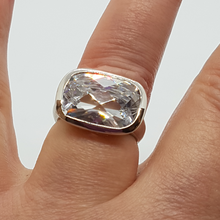 Load image into Gallery viewer, Sterling Silver and Crystal Ring
