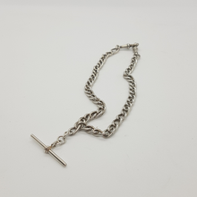 Load image into Gallery viewer, Antique Sterling Silver Double Albert Necklace
