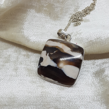 Load image into Gallery viewer, Sterling Silver Peanut Wood Jasper Pendant
