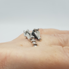 Load image into Gallery viewer, Sterling Silver Double Horse Head
