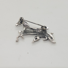 Load image into Gallery viewer, Sterling Silver Mare and Foal Brooch
