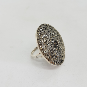 Sterling Silver Marcasite Ring