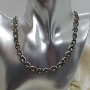 Sterling Silver Marcasite Necklace.