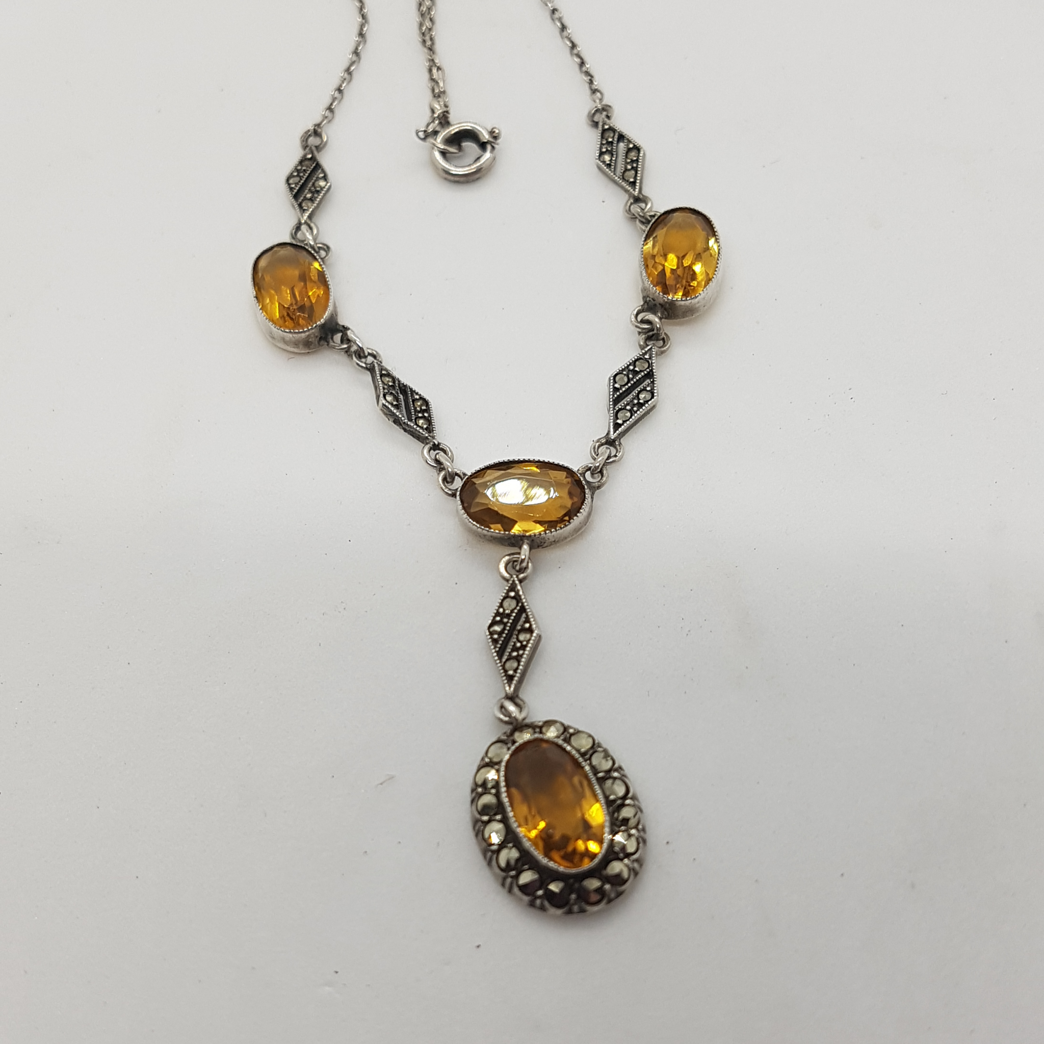 Vintage citrine necklace online