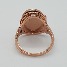 Load image into Gallery viewer, Sterling Silver Rose Gold Plated Locket Ring
