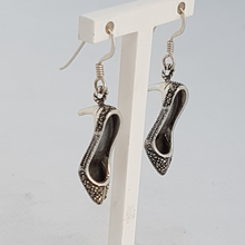 Load image into Gallery viewer, Sterling Silver Marcasite Shoe Earrings
