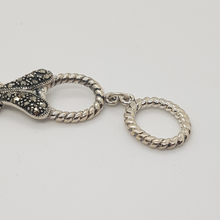 Load image into Gallery viewer, Sterling Silver Marcasite Bracelet
