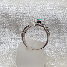 Load image into Gallery viewer, Sterling Silver Marcasite and Turquoise Ring
