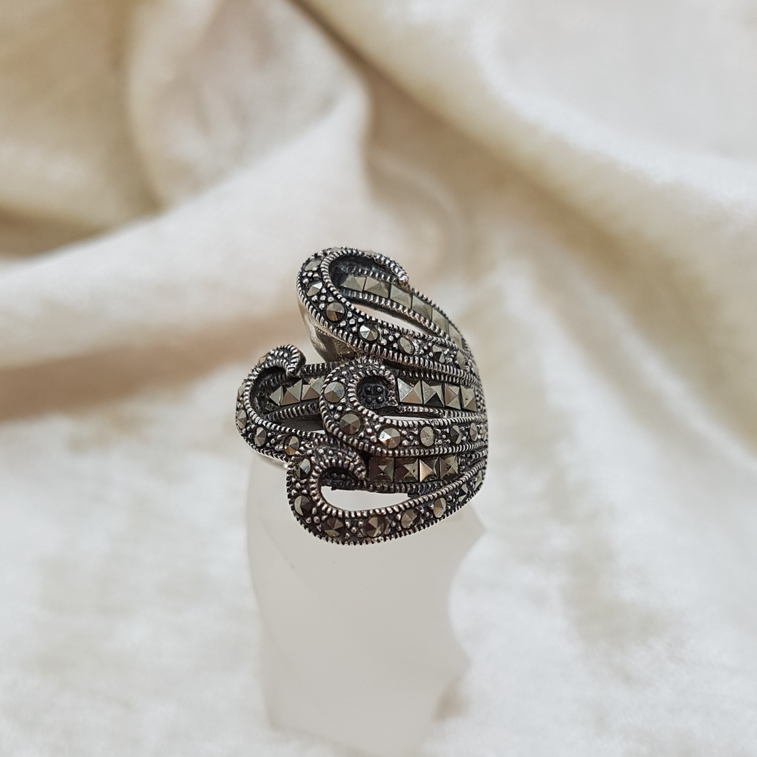 Sterling Silver Marcasite Ring