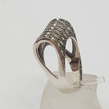 Load image into Gallery viewer, Sterling Silver Marcasite Rollover Ring
