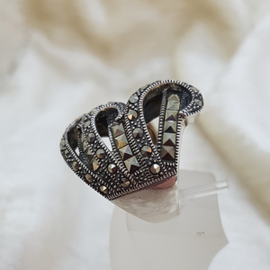 Sterling Silver Marcasite Ring