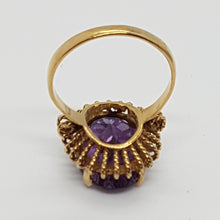 Load image into Gallery viewer, Vintage 9ct Gold Amethyst Dress Ring
