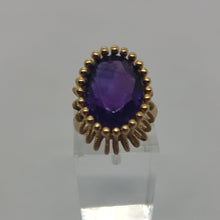 Load image into Gallery viewer, 9ct Gold and Amethyst Cocktail Ring
