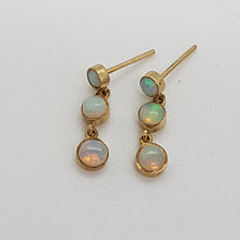 Load image into Gallery viewer, 9ct Gold Opal Drop Earrings

