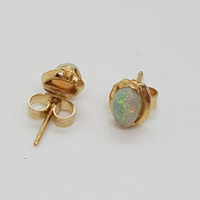 Load image into Gallery viewer, 9ct Gold Opal Stud Earrings
