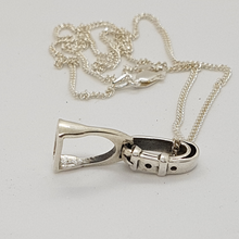Load image into Gallery viewer, Sterling Silver Stirrup Pendant
