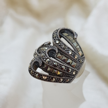 Load image into Gallery viewer, Sterling Silver Marcasite Ring
