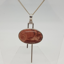 Load image into Gallery viewer, Sterling Silver Red Jasper Pendant
