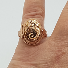 Load image into Gallery viewer, Sterling Silver Rose Gold Plated Locket Ring
