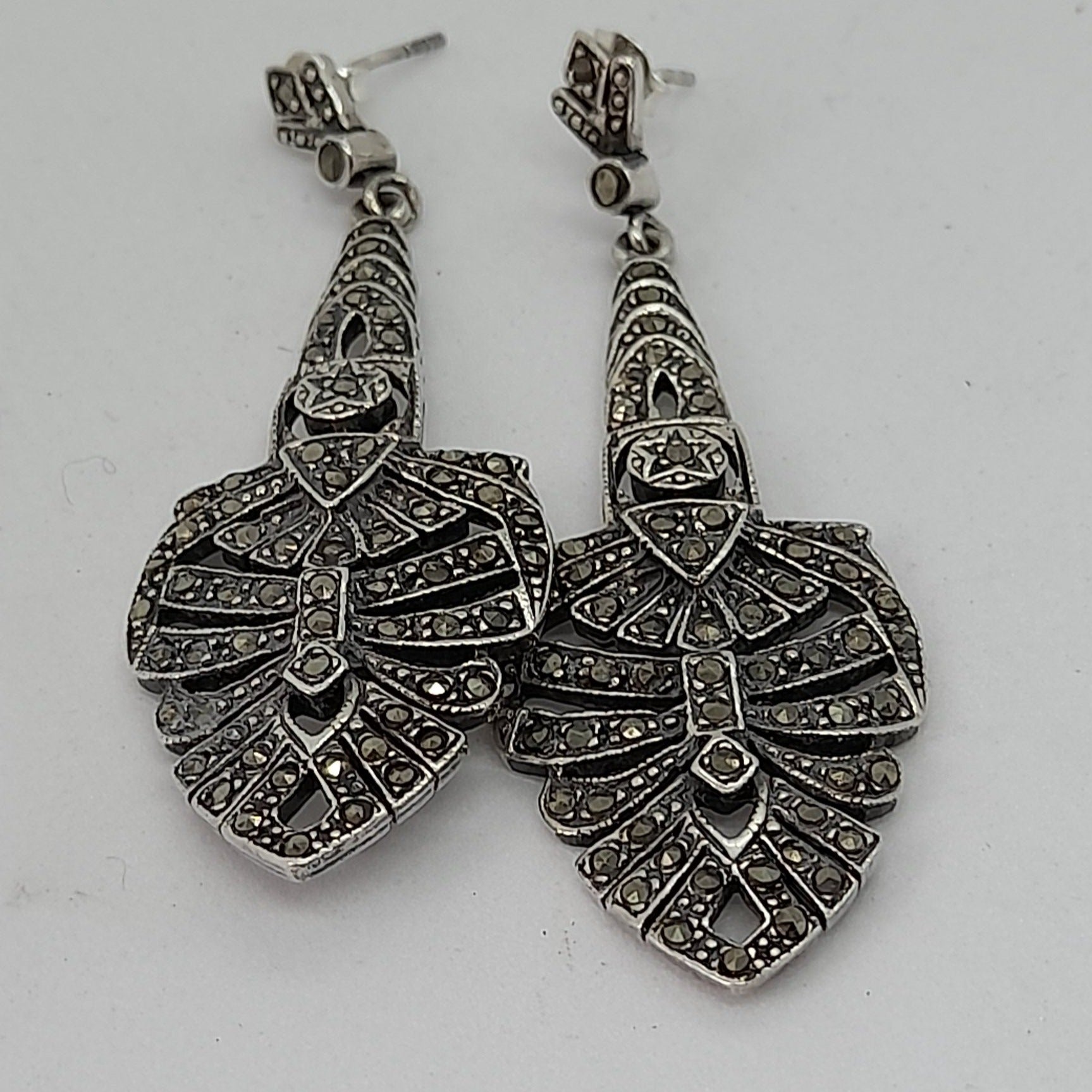 Marcasite sale earrings vintage