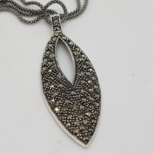 Load image into Gallery viewer, Sterling Silver Marcasite Pendant
