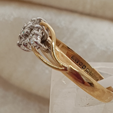 Load image into Gallery viewer, 9ct Gold and Diamond Cluster Ring
