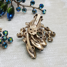 Load image into Gallery viewer, Antique Aurora Borealis Brooch and Earrings
