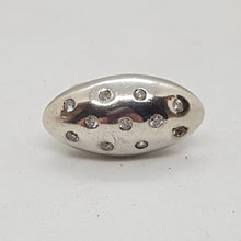 Load image into Gallery viewer, Vintage Sterling Silver and CZ Ring
