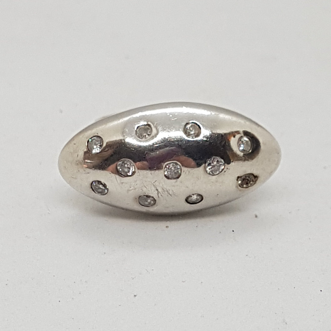 Vintage Sterling Silver and CZ Ring