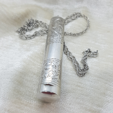 Load image into Gallery viewer, Antique Sterling Silver Case and Chain
