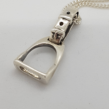 Load image into Gallery viewer, Sterling Silver Stirrup Pendant
