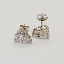 Load image into Gallery viewer, Sterling Silver White CZ Earrings
