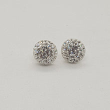 Load image into Gallery viewer, Sterling Silver CZ Stud Earrings
