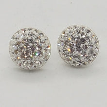 Load image into Gallery viewer, Sterling Silver CZ Stud Earrings
