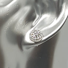 Load image into Gallery viewer, Sterling Silver CZ Stud Earrings
