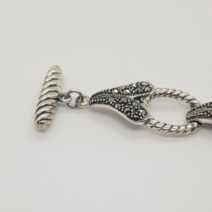 Sterling Silver Marcasite Bracelet