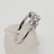 Load image into Gallery viewer, Sterling Silver Cluster CZ Ring
