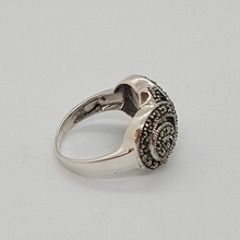 Load image into Gallery viewer, Sterling Silver Infinity Marcasite Ring

