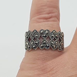 Sterling Silver Marcasite Ring