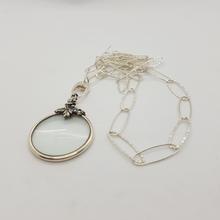 Load image into Gallery viewer, Sterling Silver Magnifying Glass and Chain
