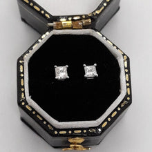Load image into Gallery viewer, 9ct White Gold Diamond Stud Earrings
