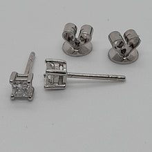 Load image into Gallery viewer, 9ct White Gold Diamond Stud Earrings
