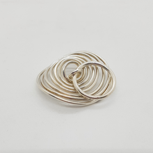 Load image into Gallery viewer, Handmade Silver Spiral Ring by Yulan
