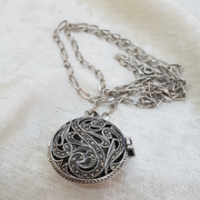 Load image into Gallery viewer, Sterling Silver Marcasite Watch Pendant
