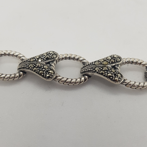 Sterling Silver Marcasite Bracelet