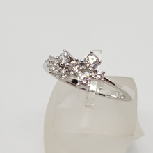 Load image into Gallery viewer, Sterling Silver Cluster CZ Ring
